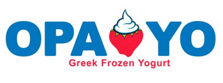OPA YO GREEK FROZEN YOGURT logo