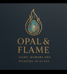 OPAL & FLAME LIGHT, MEMORY, AND MEANING IN GLASS logo