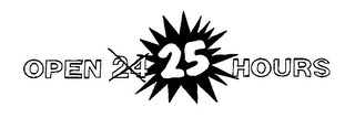 OPEN 24 25 HOURS logo