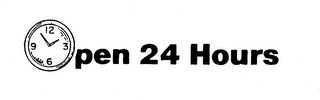 OPEN 24 HOURS logo
