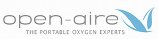 OPEN-AIRE THE PORTABLE OXYGEN EXPERTS logo
