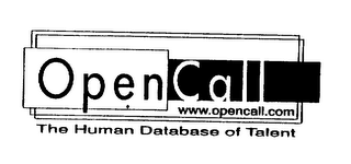 OPEN CALL WWW.OPENCALL.COM THE HUMAN DATABASE OF TALENT logo