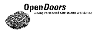 OPEN DOORS SERVING PERSECUTED CHRISTIANS WORLDWIDE logo