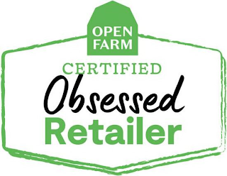 OPEN FARM CERTIFIED OBSESSED RETAILER logo