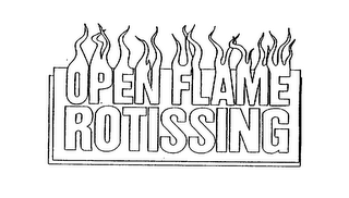 OPEN FLAME ROTISSING logo