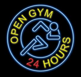 OPEN GYM 24 HOURS logo