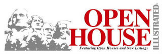 OPEN HOUSE ILLUSTRATED FEATURING OPEN HOUSES AND NEW LISTINGS logo