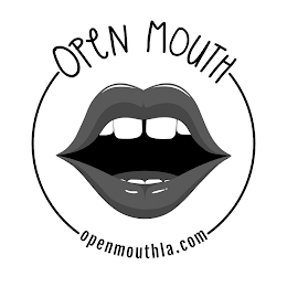 OPEN MOUTH OPENMOUTHLA.COM logo