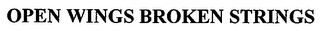 OPEN WINGS BROKEN STRINGS logo