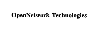 OPENNETWORK TECHNOLOGIES logo