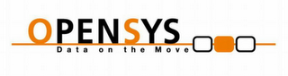 OPENSYS DATA ON THE MOVE logo