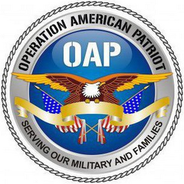 OPERATION AMERICAN PATRIOT OAP SERVING OUR MILITARY AND FAMILIES logo