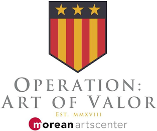OPERATION: ART OF VALOR EST. MMXVIII MOREAN ARTSCENTER logo