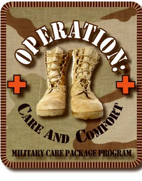 OPERATION: CARE AND COMFORT MILITARY CARE PACKAGE PROGRAM logo