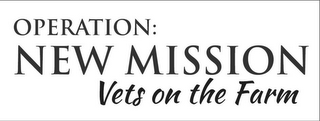 OPERATION: NEW MISSION VETS ON THE FARM logo