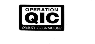 OPERATION QIC QUALITY IS CONTAGIOUS logo