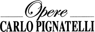OPERE CARLO PIGNATELLI logo