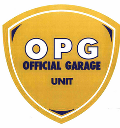 OPG OFFICIAL GARAGE UNIT logo