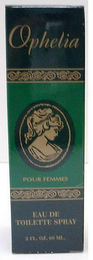 OPHELIA POUR FEMMES EAU DE TOILETTE SPRAY 2 FL. OZ. 60 ML. logo