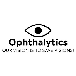 OPHTHALYTICS OUR VISION IS TO SAVE VISIONS! logo