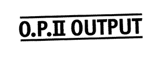 O.P.II OUTPUT logo