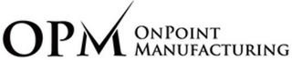 OPM ONPOINT MANUFACTURING logo