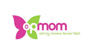 OPMOM SAVVY MOMS KNOW BEST logo