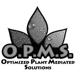 O.P.M.S. OPTIMIZED PLANT MEDIATED SOLUTIONS logo