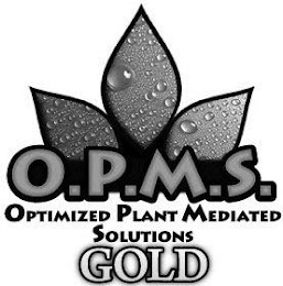 O.P.M.S. OPTIMIZED PLANT MEDIATED SOLUTIONS GOLD logo