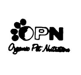 OPN ORGANIC PET NUTRITION logo