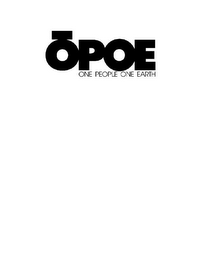 OPOE ONE PEOPLE ONE EARTH logo
