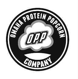 OPP OMAHA PROTEIN POPCORN COMPANY logo
