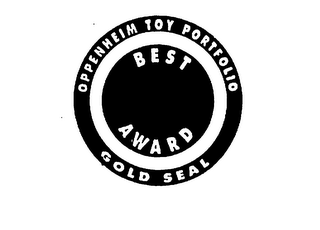 OPPENHEIM TOY PORTFOLIO GOLD SEAL BEST AWARD logo