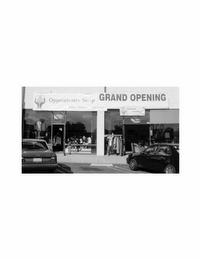 OPPORTUNITY SHOP GRAND OPENING logo