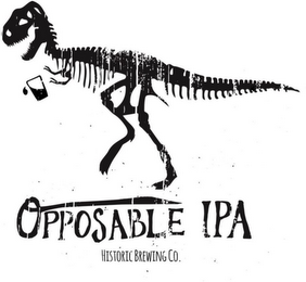 OPPOSABLE IPA HISTORIC BREWING CO. logo