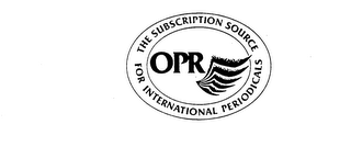 OPR THE SUBSCRIPTION SOURCE FOR INTERNATIONAL PERIODICALS logo