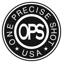 OPS ONE PRECISE SHOT * USA* logo