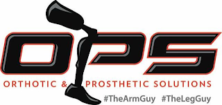 OPS ORTHOTIC & PROSTHETIC SOLUTIONS #THEARMGUY #THELEGGUY logo