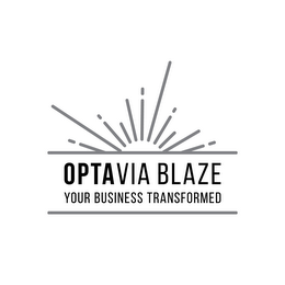 OPTAVIA BLAZE YOUR BUSINESS TRANSFORMED logo