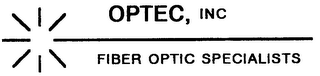 OPTEC, INC. FIBER OPTIC SPECIALISTS logo