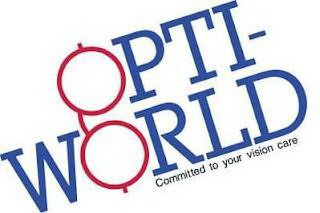 OPTI WORLD COMMITED TO YOUR VISION CARE logo