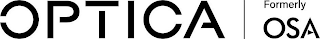 OPTICA FORMERLY OSA logo