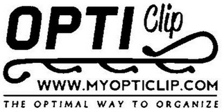 OPTICLIP WWW.MYOPTICLIP.COM THE OPTIMAL WAY TO ORGANIZE logo