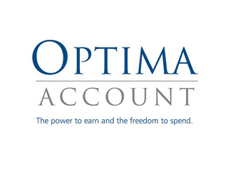 OPTIMA ACCOUNT THE POWER TO EARN AND THE FREEDOM TO SPEND. logo