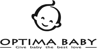 OPTIMA BABY GIVE BABY THE BEST LOVE logo