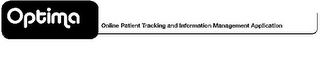 OPTIMA ONLINE PATIENT TRACKING AND INFORMATION MANAGEMENT APPLICATION logo