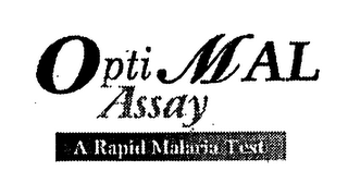 OPTIMAL ASSAY A RAPID MALARIA TEST