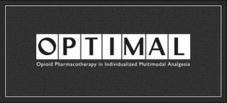 OPTIMAL OPIOID PHARMACOTHERAPY IN INDIVIDUALIZED MULTIMODAL ANALGESIA logo