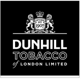 OPTIME SIT 1907 DUNHILL TOBACCO OF LONDON LIMITED logo