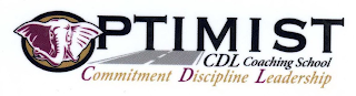 OPTIMIST CDL COACHING SCHOOL COMMITMENT DISCIPLINE LEADERSHIP logo